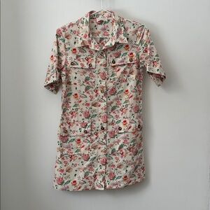 Sezane Multicolor Floral Gemini Shirt